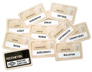 Fedőnevek: kártyák magyar hírességekkel