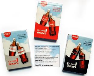 Coca Cola Sztori domino kártyacsomag szett